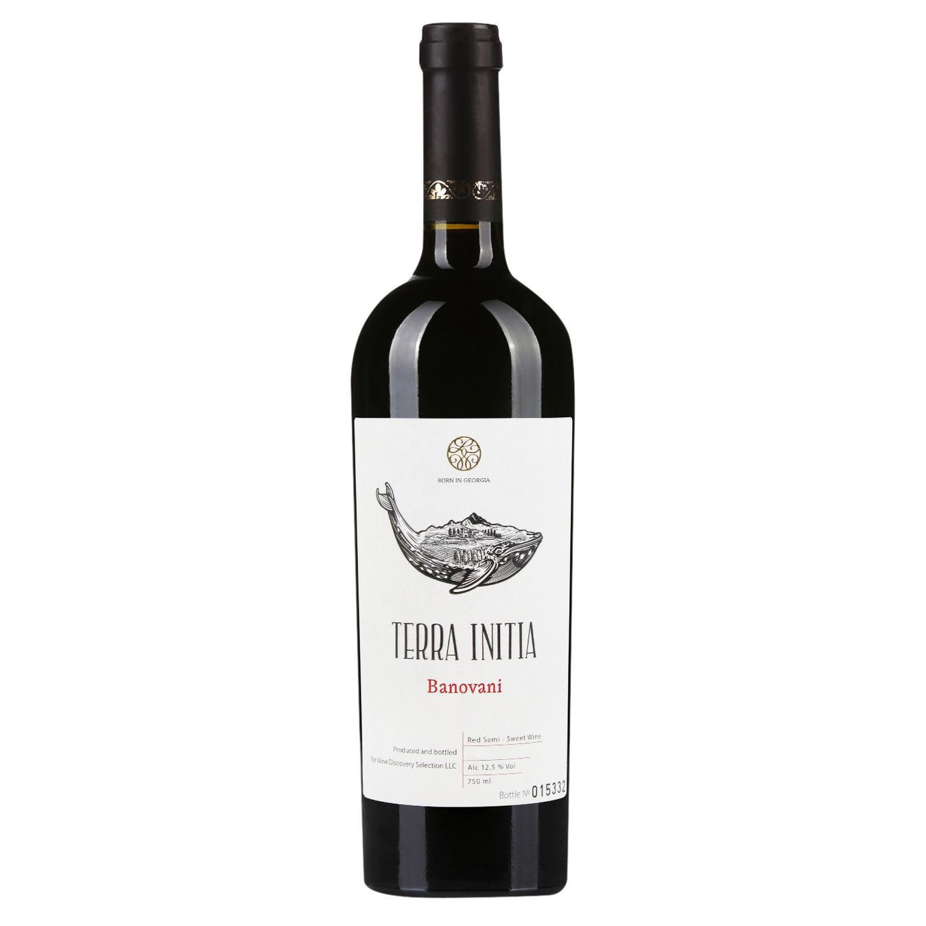 TERRA INITIA – BANOVANI red / semi-sweet (750 ml)