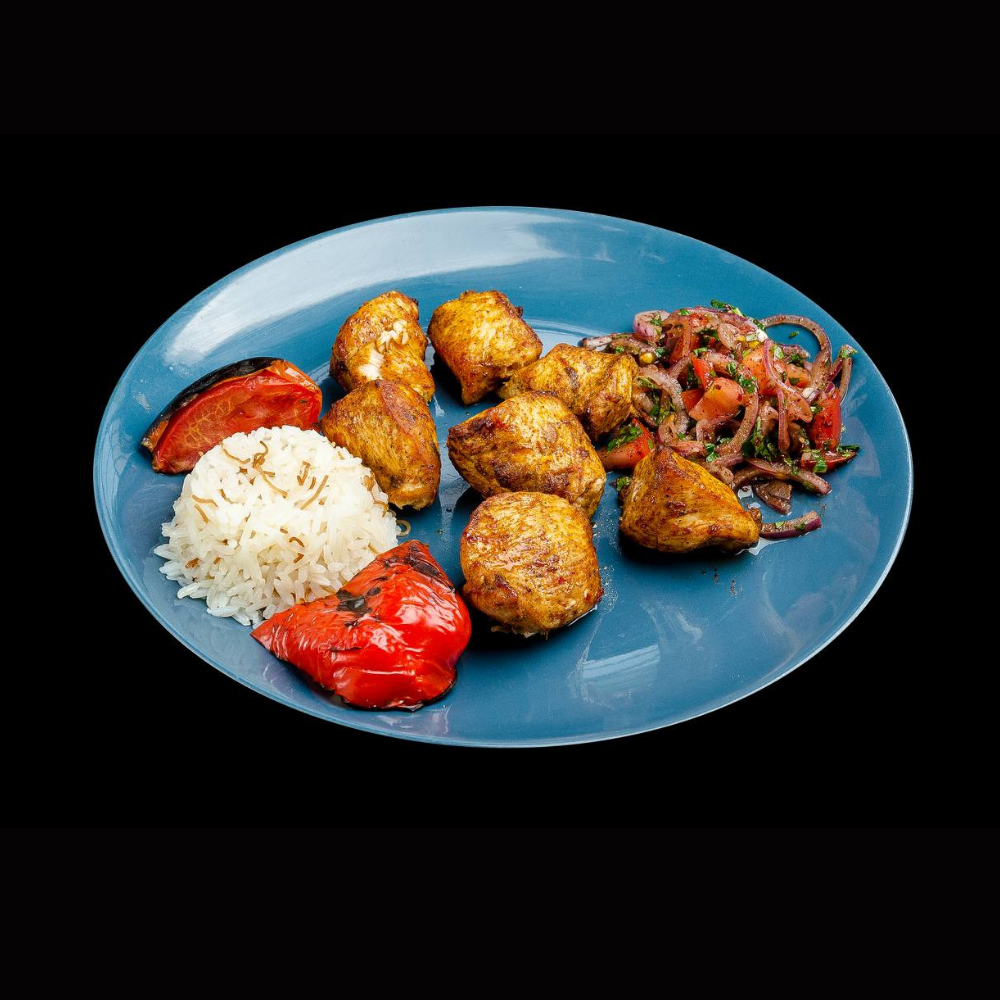 CHICKEN SHASHLIK WITH SIDE DISH(300gr)